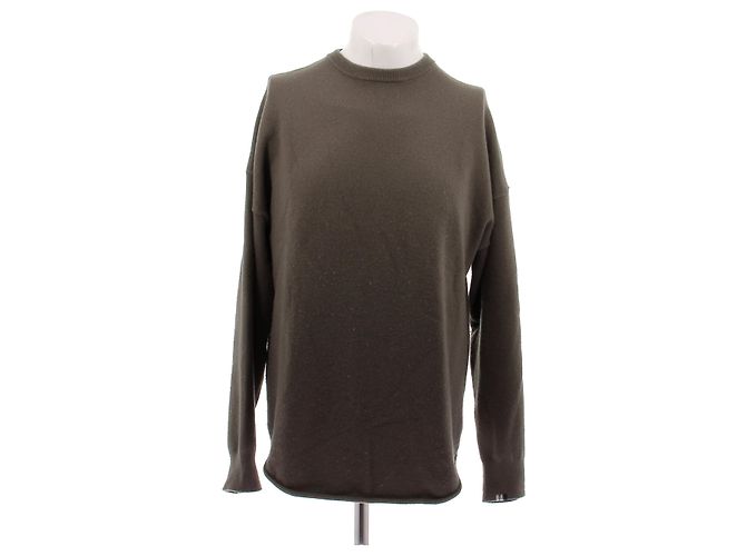 Autre Marque Dunkelgrüner Pullover aus Kaschmir 
