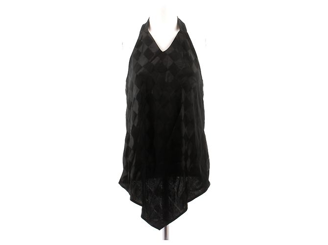 Autre Marque Top de cetim preto PARFOIS