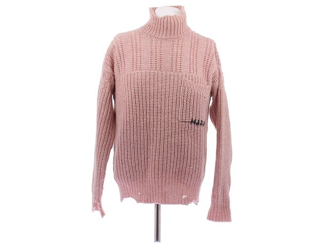 Marni Wollpullover Rosa Schwarz 