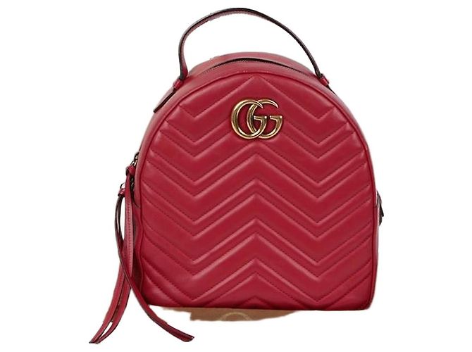 Gucci GG Marmont Backpack Red