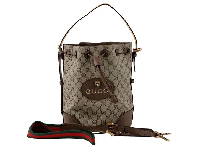 Gucci Neo Vintage Bucket Backpack Brown