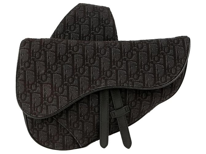 Dior Saddle Shoulder Crossbody Bag Black