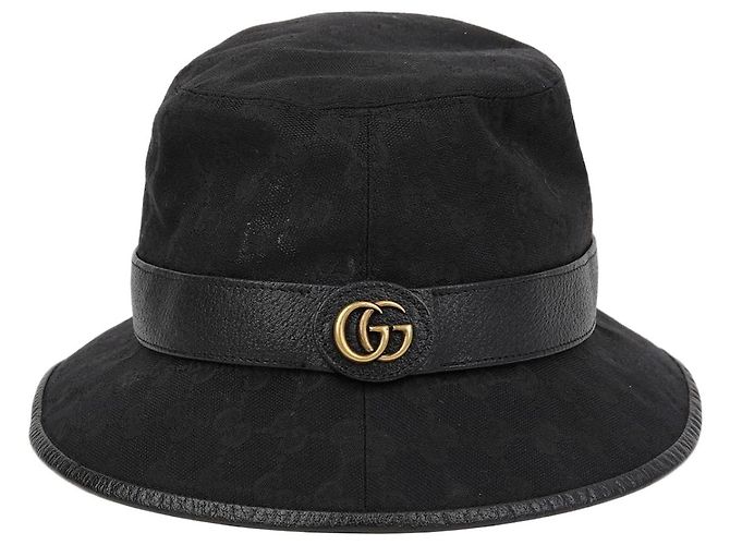 Gucci GG-Canvas Fedora Größe Schwarz