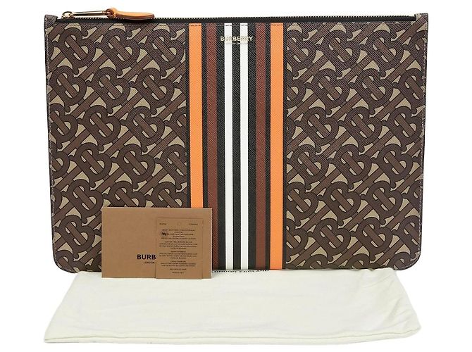 Burberry Pochette TB Monogram Marron