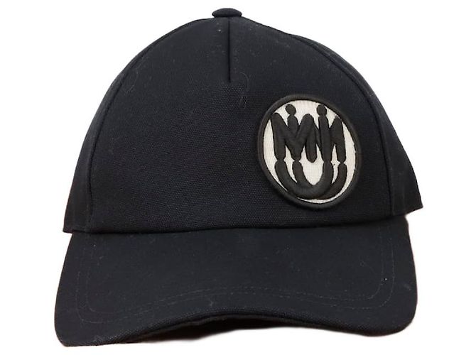 Miu Miu Baseball-Cap Größe mit Logo Schwarz 