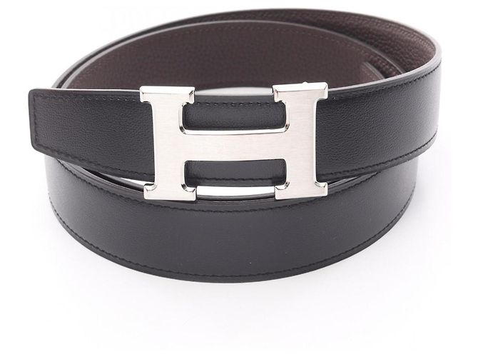 Hermes Hermès Constance H Belt Brown Black