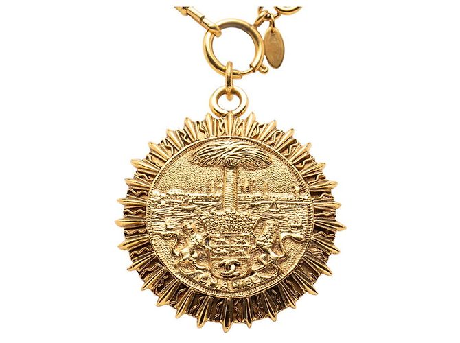 Collana placcata in oro Chanel D'oro