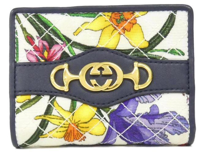 Gucci 536353 Bi-Fold Wallet Navy blue
