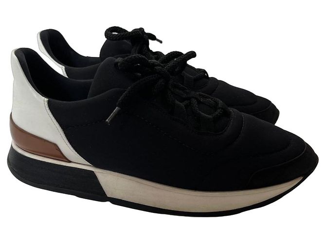Baskets Hermès Miles Noir Nylon