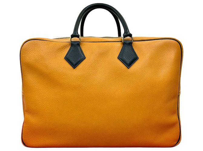 Bolsa Boston Ardennes Plume45 da Hermès Marrom