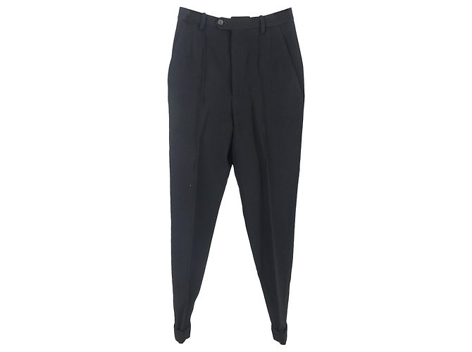 Isabel Marant gerade geschnittene Hose aus schwarzem Polyester