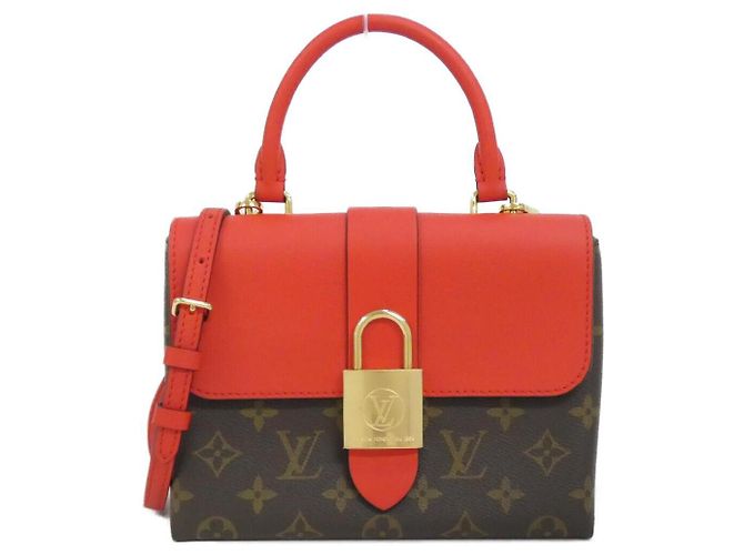Bolso de Hombro de Lona Monogram Louis Vuitton Castaño