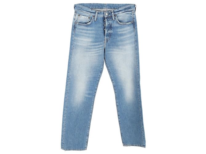 Acne Studios 1996 Washed Regular-Fit Jeans in Blue Cotton Light blue
