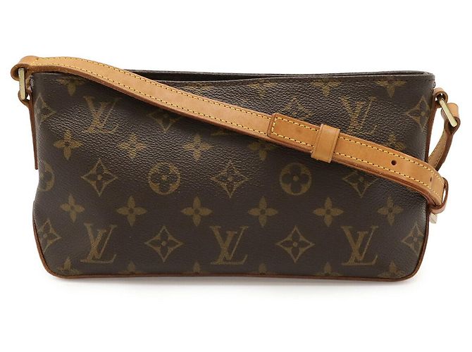 Bolsa de Ombro Trotter Monogram Louis Vuitton Marrom
