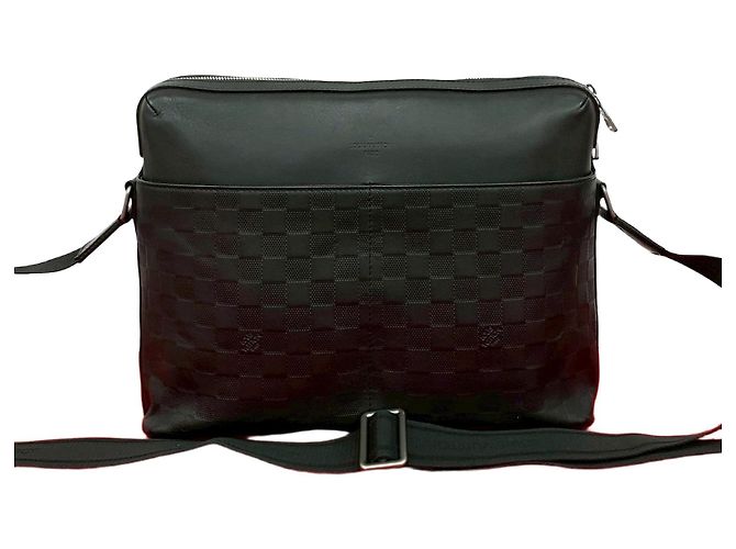 Louis Vuitton Calypso MM Schultertasche aus Damier Infini Leder Schwarz