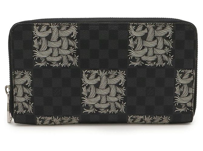 Louis Vuitton Christopher Nemeth Damier Graphite Long Zipped Wallet Black