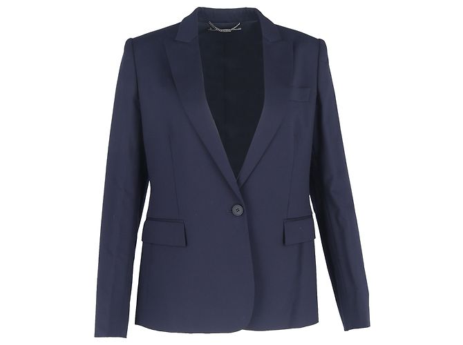 Stella Mc Cartney Blazer e pantaloni a un bottone Stella McCartney in lana blu navy