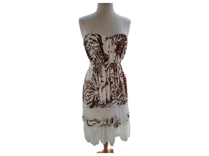 Vestido Blumarine de algodão e viscose Multicor