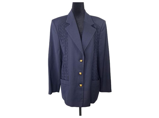 Cento x Cento by Iceberg jacket with ruffled decoration Navy blue