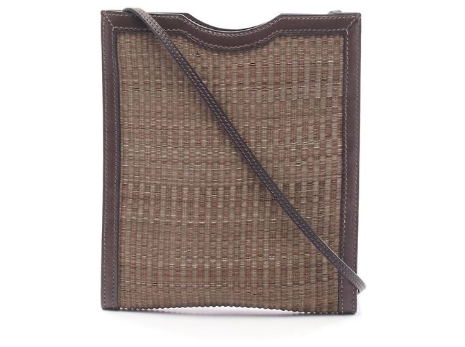 Bolsa de Ombro Onimetou Hermès Marrom