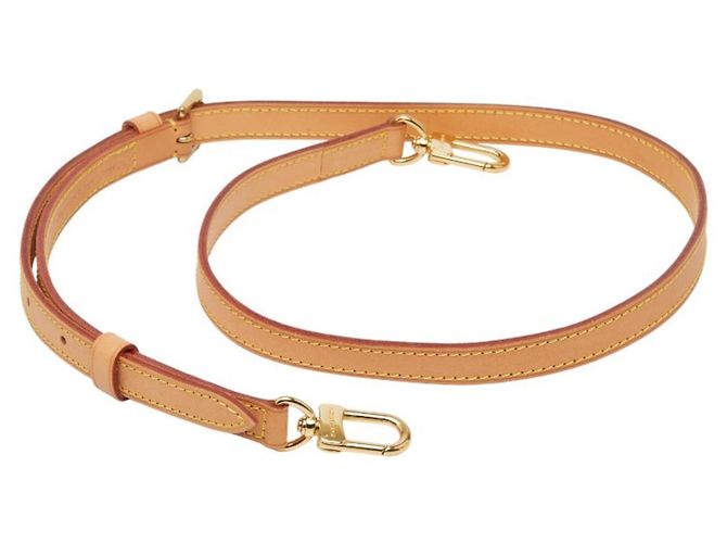Alça de ombro em couro marrom Louis Vuitton