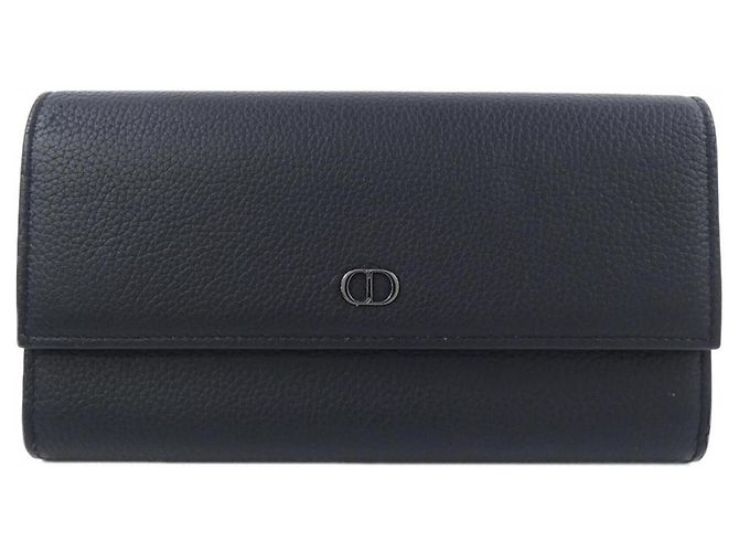 Christian Dior Long Bill Wallet Black