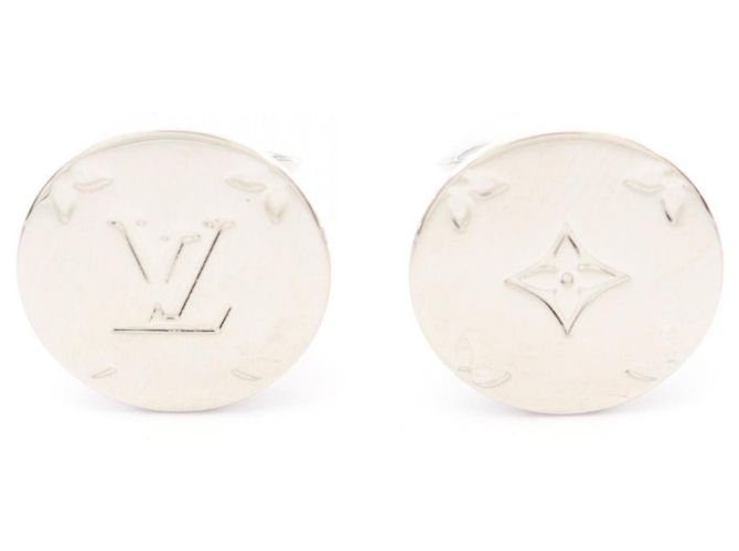 Abotoaduras Monogram Louis Vuitton Prata