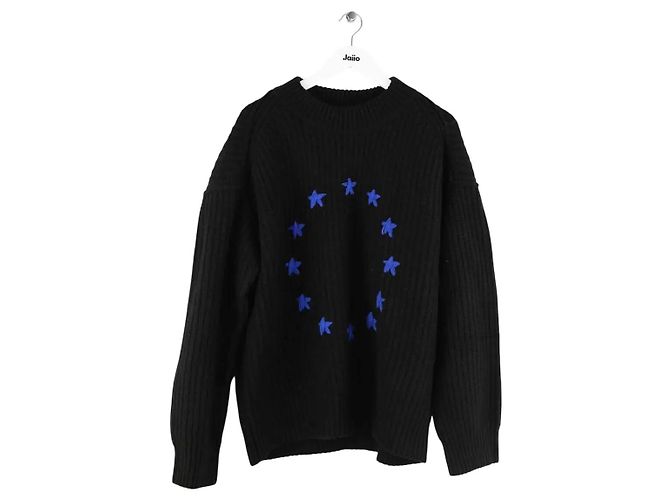 Etudes Schwarzer Wollpullover 