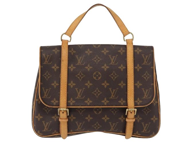 Mochila Marelle Louis Vuitton em Canvas Monogram Marrom