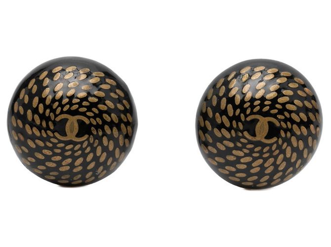 Orecchini Clip Coco Mark di Chanel Nero 