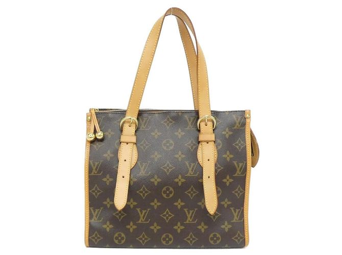 Borsa a Spalla Popincourt Monogram Louis Vuitton Marrone