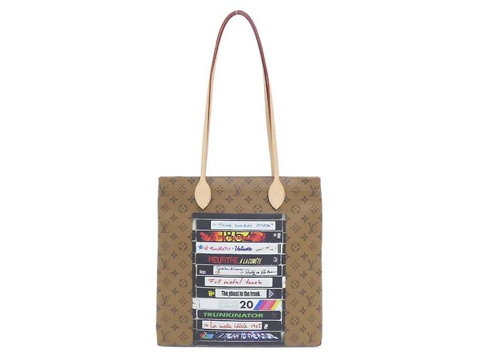 Bolsa Louis Vuitton Monogram Videotape Carry It Marrom