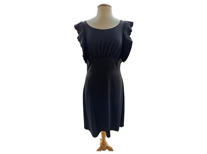 Prada Kleid Schwarz Viscose Acetat