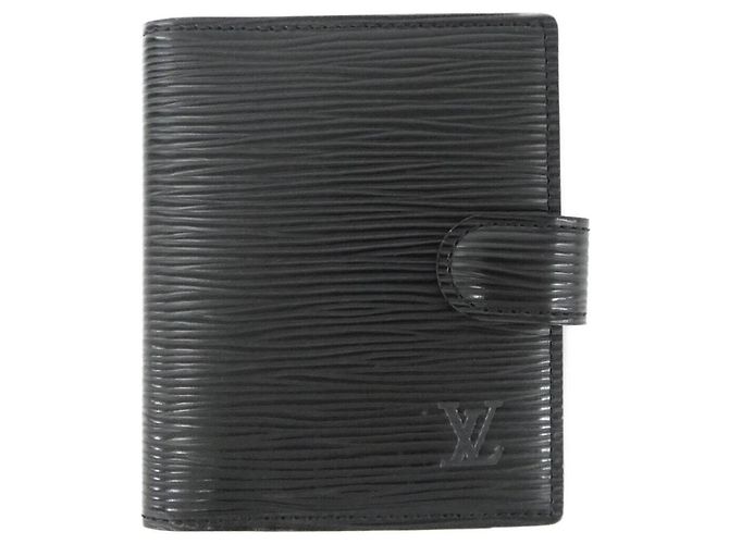 Louis Vuitton Epi Agenda Mini Organizer Black