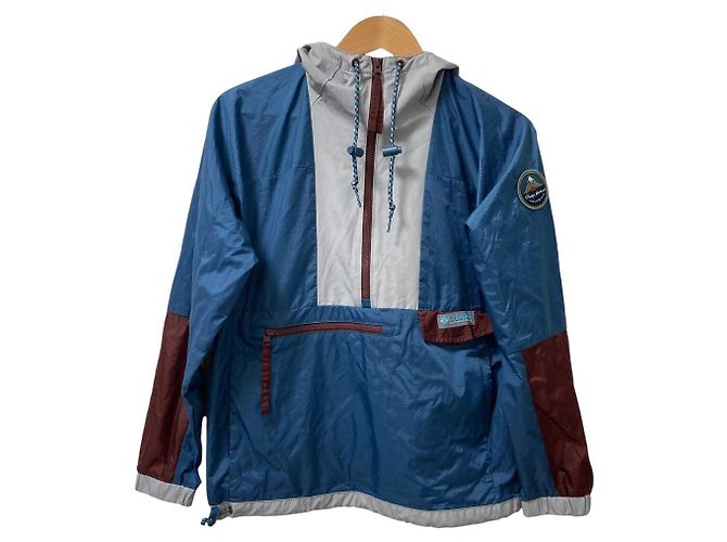 Autre Marque Giacca in nylon Columbia Hood River 1991 Marrone Blu Blu navy