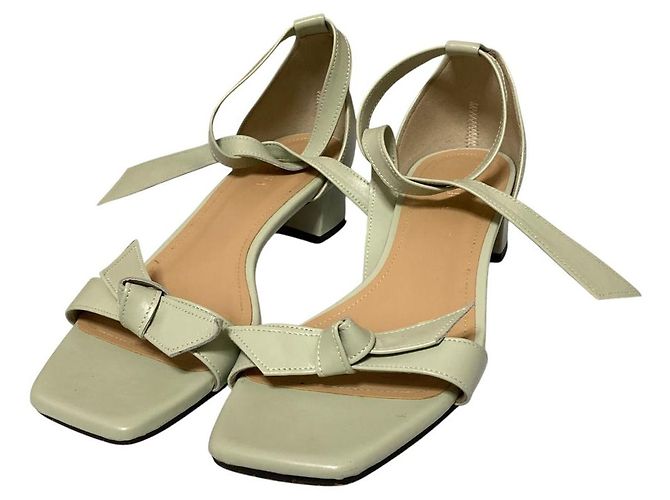 Autre Marque Sandalias con tira de cinta OHGA Verde Verde claro