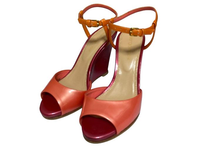 Autre Marque Sandali con zeppa Sergio Rossi Rosa Arancione