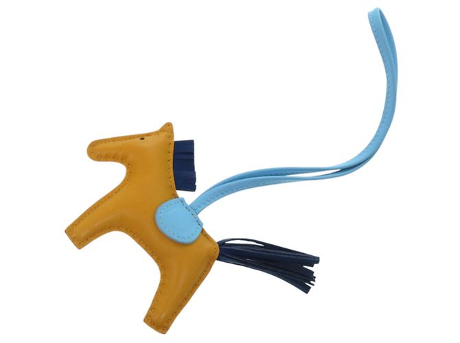 Charm de bolsa de mão em couro de cordeiro Rodeo PM da Hermès