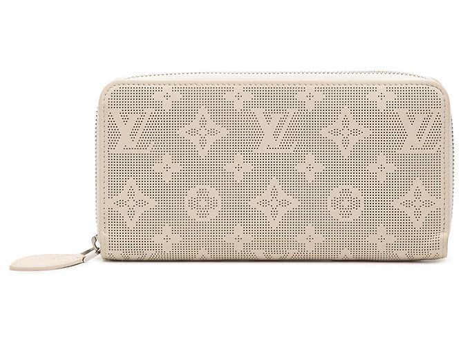 Louis Vuitton Braune Monogram Mahina Reverse Zippy Geldbörse
