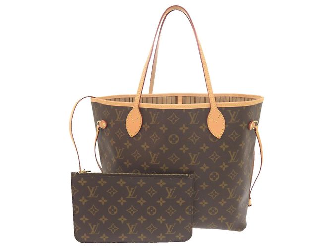 Bolso tote Monogram Neverfull MM de Louis Vuitton Castaño