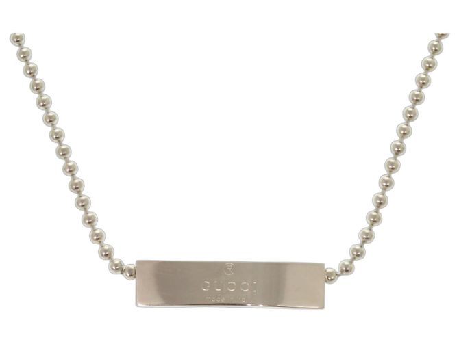 Collar Péndulo Gucci en Plata 925