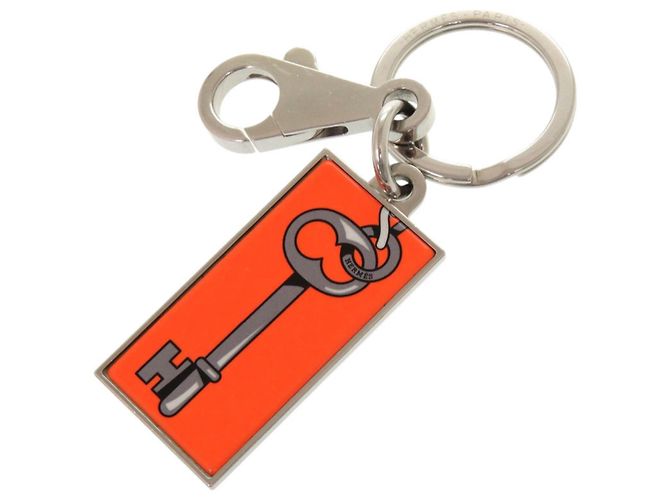Ring Chaveiro Illusion Hermès em Laranja