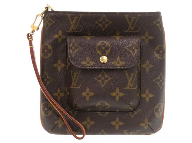 Louis Vuitton Partition Monogram Pouch Bag Brown
