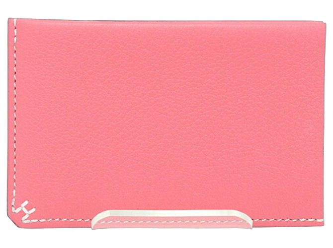 Hermès Hermes Card Case in Rose Azalee Pink