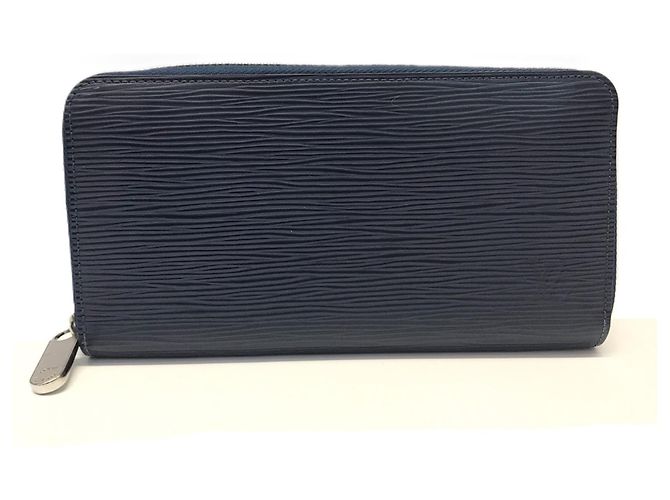 Louis Vuitton Zippy Wallet in Epi Indigo Blue Navy blue