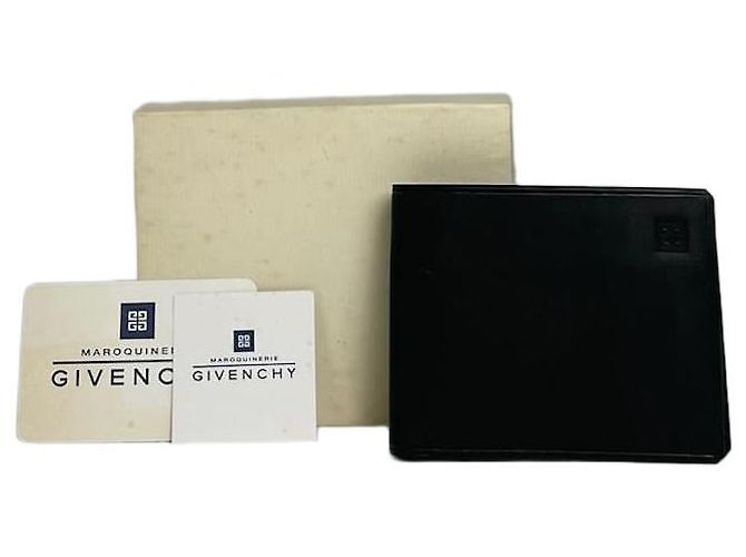 Vintage Givenchy Flapable Leather Wallet Black
