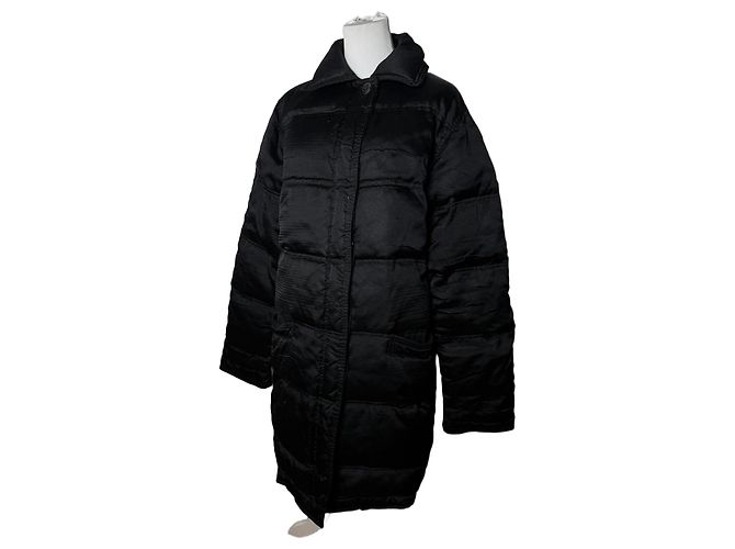 Vintage Gianni Versace Polyester Parka Schwarz 40/L