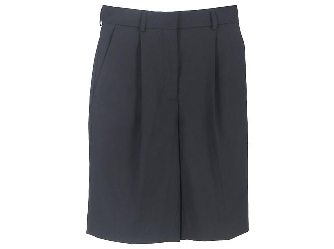 Maßgeschneiderte Bermuda-Shorts von Acne Studios aus schwarzem Polyester