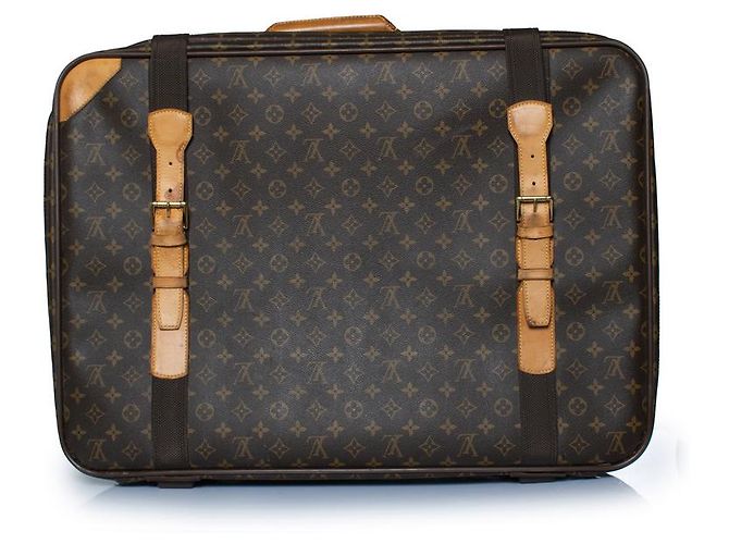 Valise satellite en toile Monogram Louis Vuitton Marron