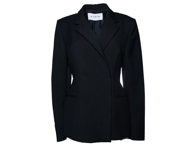 Alaïa Alaia, einreihiger Blazer in Schwarz